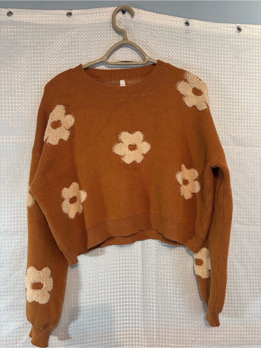 Rust Brown Women's Crewneck Sweater. Size small